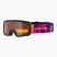Detské lyžiarske okuliare Alpina Piney black/pink matt/orange
