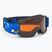 Detské lyžiarske okuliare Alpina Piney black/blue matt/orange
