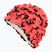 Dámska plavecká čiapka Fashy Flowers red/black