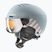 Detská lyžiarska prilba UVEX Rocket Visor Jr rhino/blush matt/mirror silver/lasergold lite