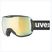 Lyžiarske okuliare UVEX Downhill 2100 V black shiny/mirror silver clear