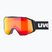 Lyžiarske okuliare UVEX Gravity FM black matt/mirror red/orange/clear