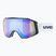 Lyžiarske okuliare UVEX Gravity FM S2 black matt/mirror blue