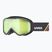 Detské lyžiarske okuliare UVEX Speedy Nova FM S2 black matt/mirror green