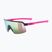 Detské slnečné okuliare UVEX Dyrt Jr black pink mat/mirror pink