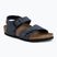 Detské sandále BIRKENSTOCK New York Birkibuc Narrow navy