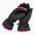 Detské lyžiarske rukavice Reusch Alan black/pink glo