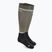 CEP Tall 4.0 olivové/čierne pánske kompresné bežecké ponožky