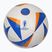 Futbalová lopta adidas Fussballiebe Club white/glow blue/lucky orange veľkosť 4