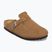 Šľapky BIRKENSTOCK Boston Suede Leather dark tea