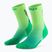 Dámske kompresné ponožky CEP Run Edt. Gradient Mid Cut Compression 5.0 green/lime fade