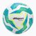 Futbalová lopta uhlsport Lite Soft 350 white/light blue/fluo yellow veľkosť 5