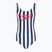 Dámske jednodielne plavky Speedo Ice Cream U-Back blue/white