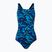 Speedo Hyperboom Allover Medalist dámske jednodielne plavky modré 68-12199G719