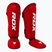 Chrániče holení a priehlavkov RDX T1 Shin Instep Guards red/white