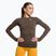 Dámsky tréningový top s dlhým rukávom Gymshark Vital Seamless Top brown/white