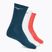 Tenisové ponožky Mizuno Training 3 pary white/radiant red/moroccan blue