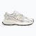 KARL LAGERFELD dámske topánky Orion Sidetrim white leather/textile w/silver