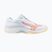 Dámske volejbalové topánky Mizuno Thunder Blade Z white/calypso coral/pale banana
