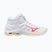 Dámske volejbalové topánky Mizuno Wave Voltage 2 Mid white/calypso coral/pale banana