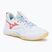 Dámske volejbalové topánky Mizuno Wave Momentum Pro white/calypso coral/pale banana