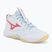 Dámske volejbalové topánky Mizuno Wave Momentum Pro Mid white/calypso coral/pale banana