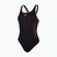 Jednodielne plavky Speedo Placement Muscleback black/plum dandy/siren