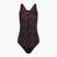 Jednodielne plavky Speedo HyperBoom Allover Medalist black/plum dandy/siren red