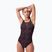 Jednodielne plavky Speedo HyperBoom Allover Medalist black/plum dandy/siren red