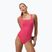 Dámske jednodielne plavky Speedo Flex Band with Swim Bra raspbery fill/vermilion/punch