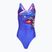 Dámske jednodielne plavky Speedo Placement Digital Powerback molten blend/cobalt pop
