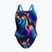 Dámske jednodielne plavky Speedo Allover Digital Leaderback lava blur/speedo black