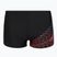 Pánske plavky boxerky Speedo Medley Logo Aquashort black/neon coral