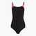 Dámske jednodielne plavky Speedo Shaping LunaLustre Printed anthracite/ruby