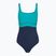 Dámske jednodielne plavky Speedo Shaping Contour Eclipse peacock teal/peacoat