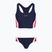 Dámske jednodielne plavky Speedo Colourblock Splice 2.0 peacoat/pink