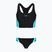 Dámske jednodielne plavky Speedo Colourblock Splice 2.0 anthracite/mayanblue