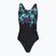 Dámske jednodielne plavky Speedo FL Placement Printed Powerback firework burst/black