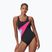 Dámske jednodielne plavky Speedo Hyperboom Butterfly Back anthracite/margarita pink