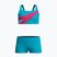 Detské dvojdielne plavky Speedo Hyperboom Butterfly Back mayan blue/margarita pink