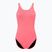 Dámske jednodielne plavky Nike Hydrastrong Solid Fastback hot punch