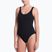 Dámske jednodielne plavky Nike Shoreline Pucker Scoop Neck black