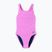 Dámske jednodielne plavky Speedo Solid Leaderback orchid shine