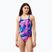 Dámske jednodielne plavky Speedo FL Printed Turnback brushy glitch/hope