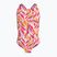 Detské jednodielne plavky Nike Spiderback desert pink
