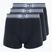 Pánske boxerky CR7 Basic Trunk 3 ks 2762 black