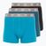 Pánske boxerky CR7 Basic Trunk 3 páry black/light green/green