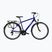 Pánsky trekingový bicykel KROSS Trans 1.0 navy blue/silver/gloss