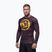 Pánsky rashguard s dlhým rukávom Pitbull Rashguard Logo Palms brown