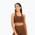Gym Glamour push up fitness podprsenka hnedá 373